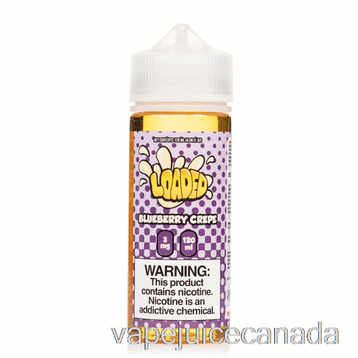 Vape Disposable Canada Blueberry Crepe - Loaded E-Liquid - Ruthless Vapors - 120mL 6mg
